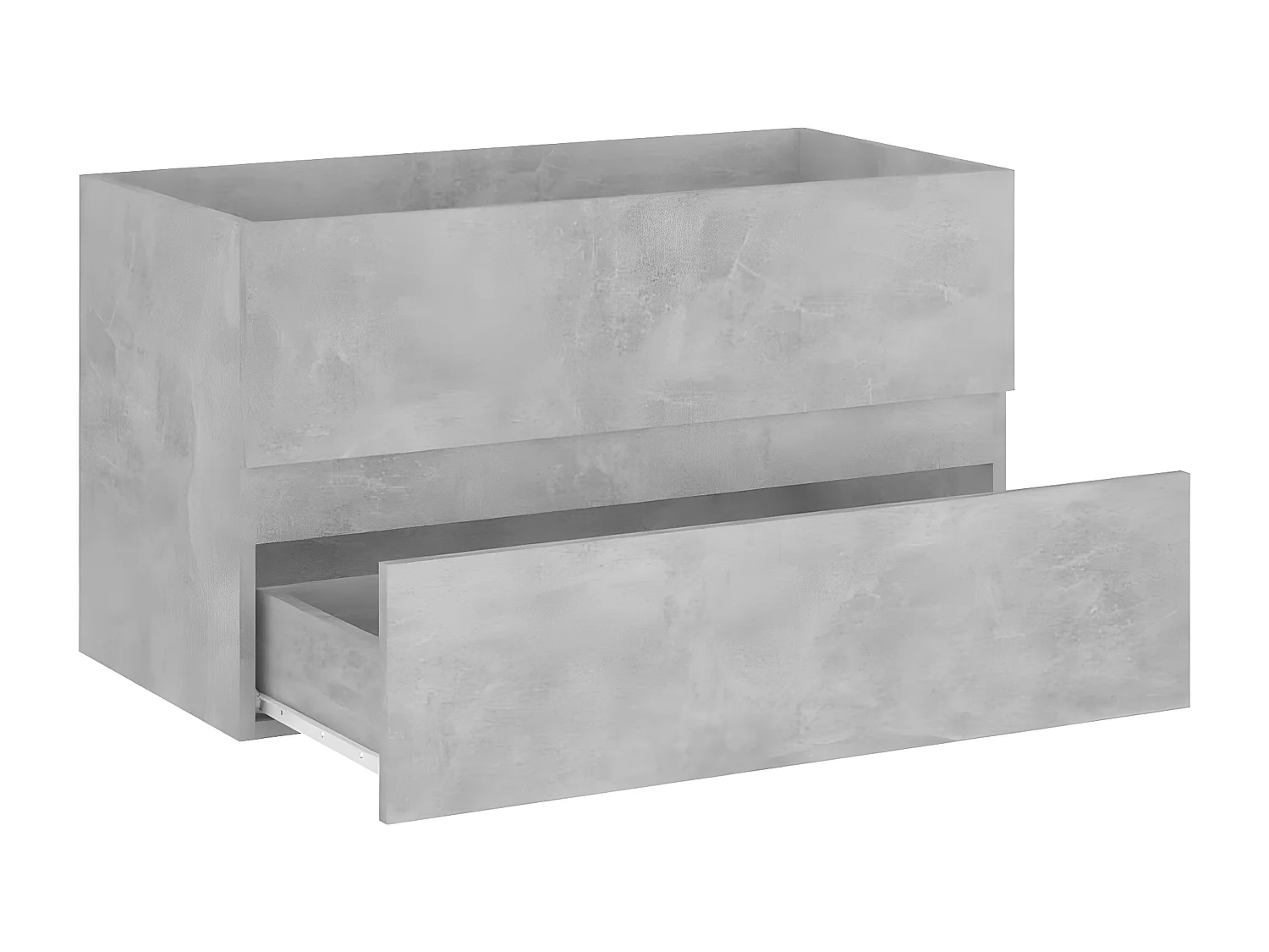 Armoire avec lavabo intégré Gris béton Bois d'ingénierie FR88937