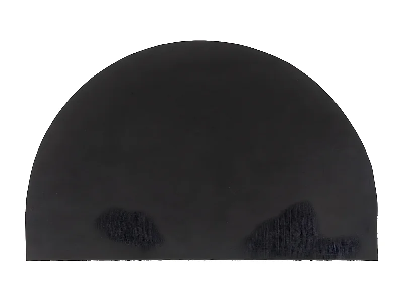 Paillasson de porte naturel demi-rond 50x80cm fibre de coco touffeté QBH86279