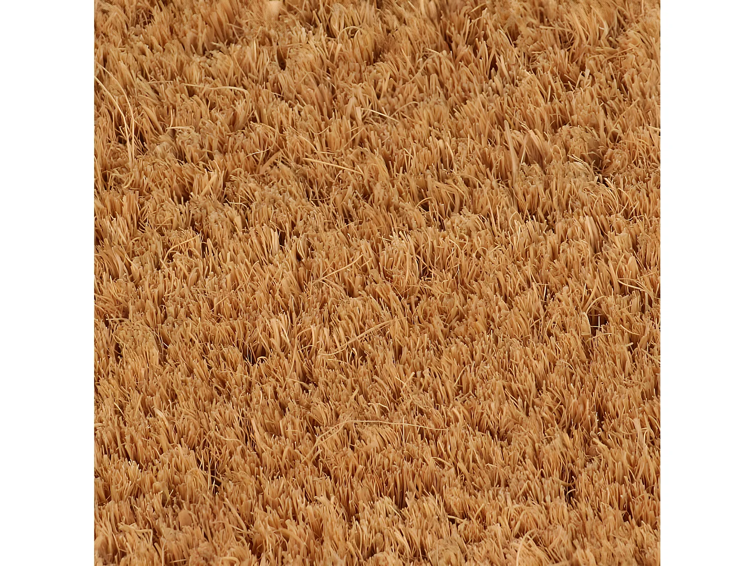 Paillasson de porte naturel demi-rond 50x80cm fibre de coco touffeté QBH86279