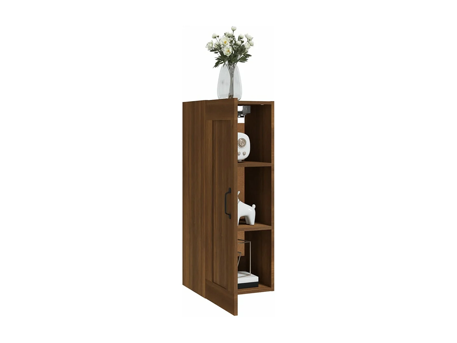 Armoire suspendue Chêne marron 35x34x90 cm Bois d'ingénierie FR19542