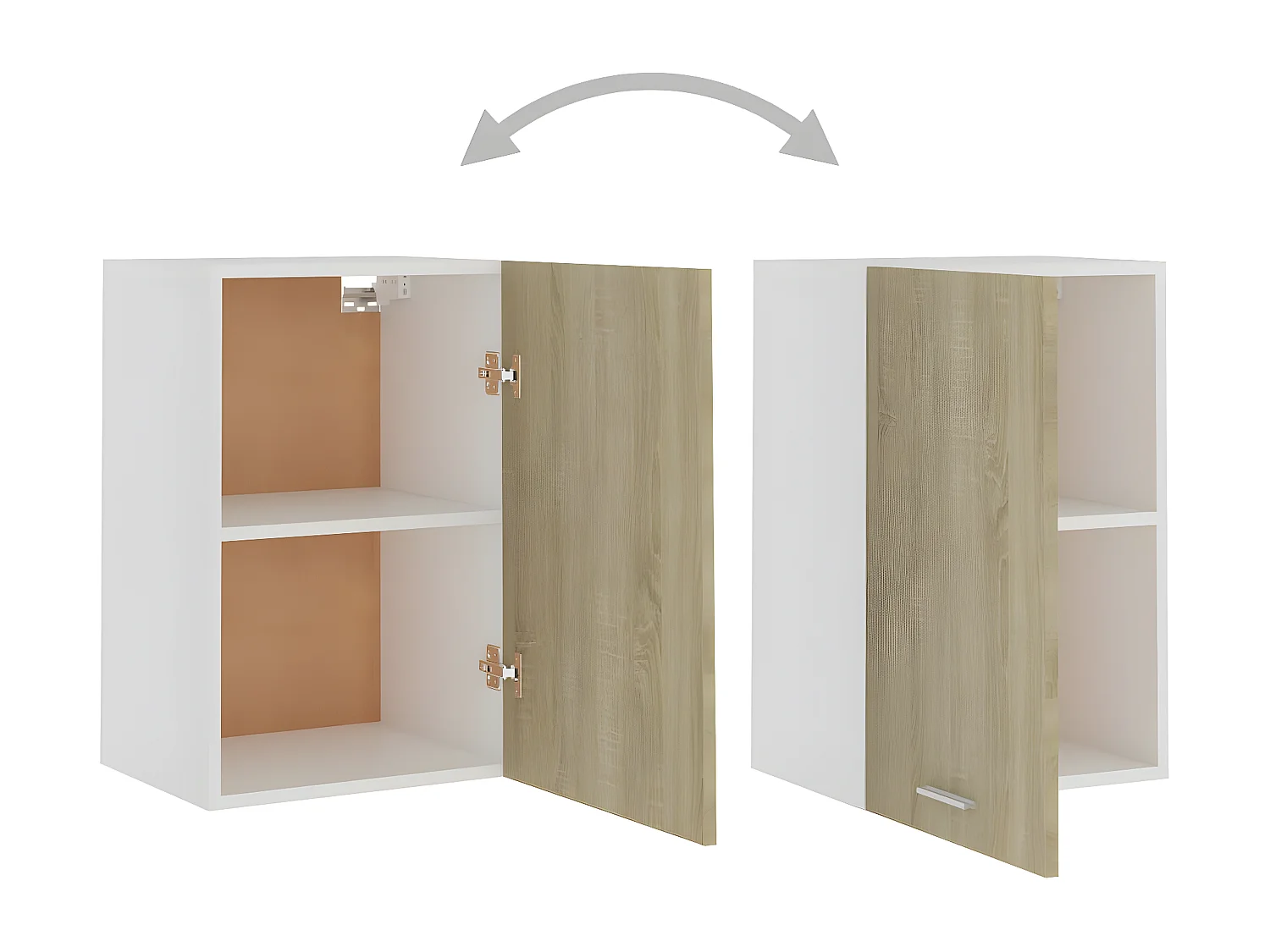 Armario colgante cocina madera ingeniería roble 39,5x31x60 cm ES686181