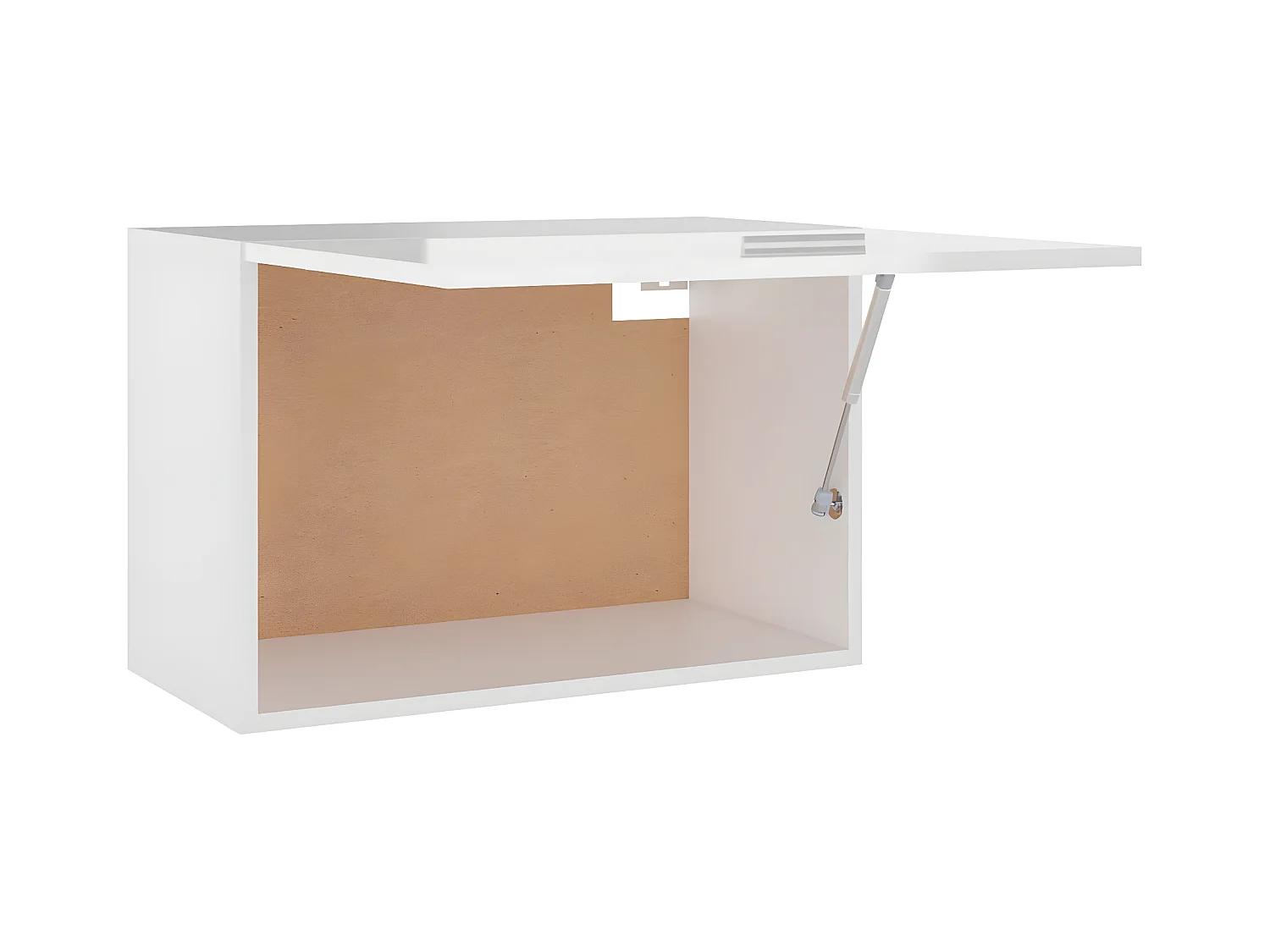 Armário de parede 60x31x40cm derivados madeira branco brilhante PT500797