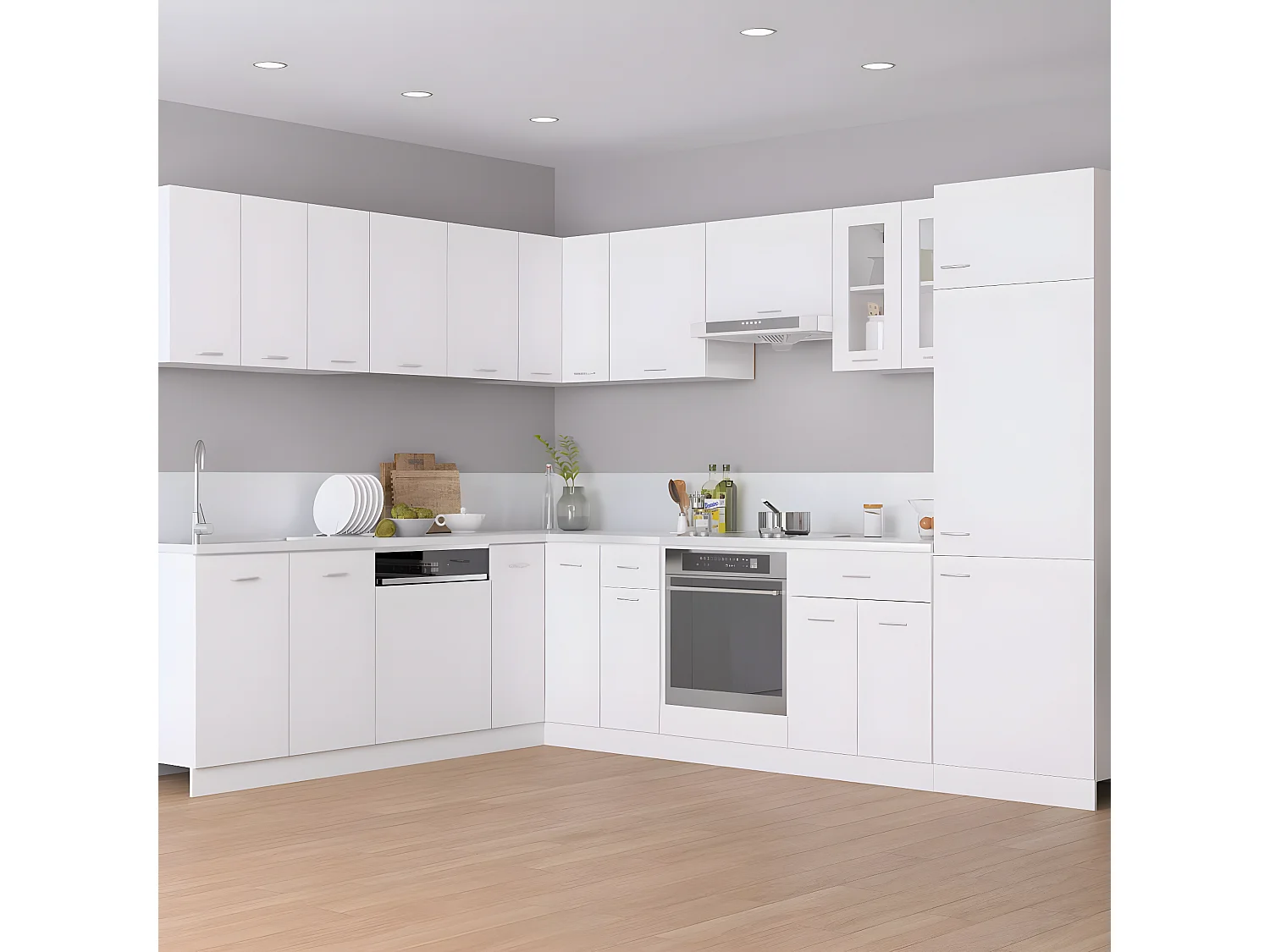 Armoire suspendue Blanc 29,5x31x60 cm Bois d'ingénierie FR52467