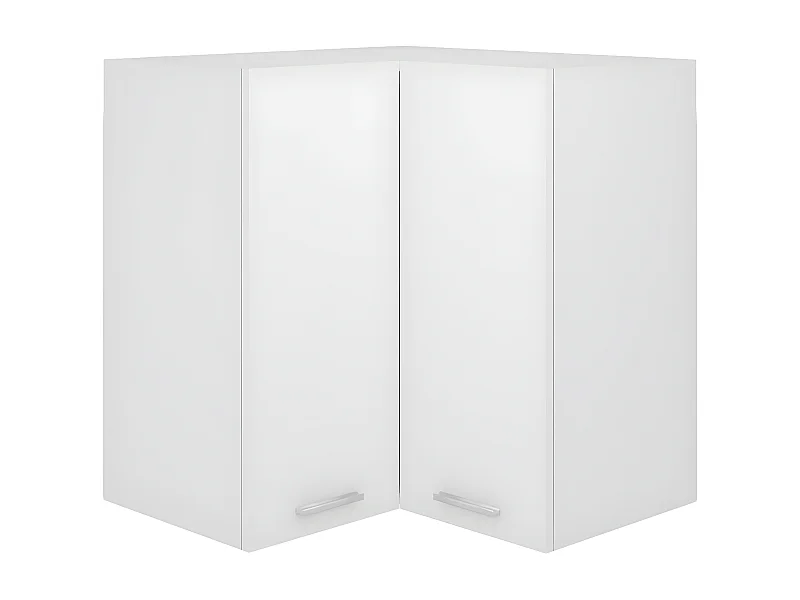 Hanghoekkast 57x57x60 cm bewerkt hout wit BE567897