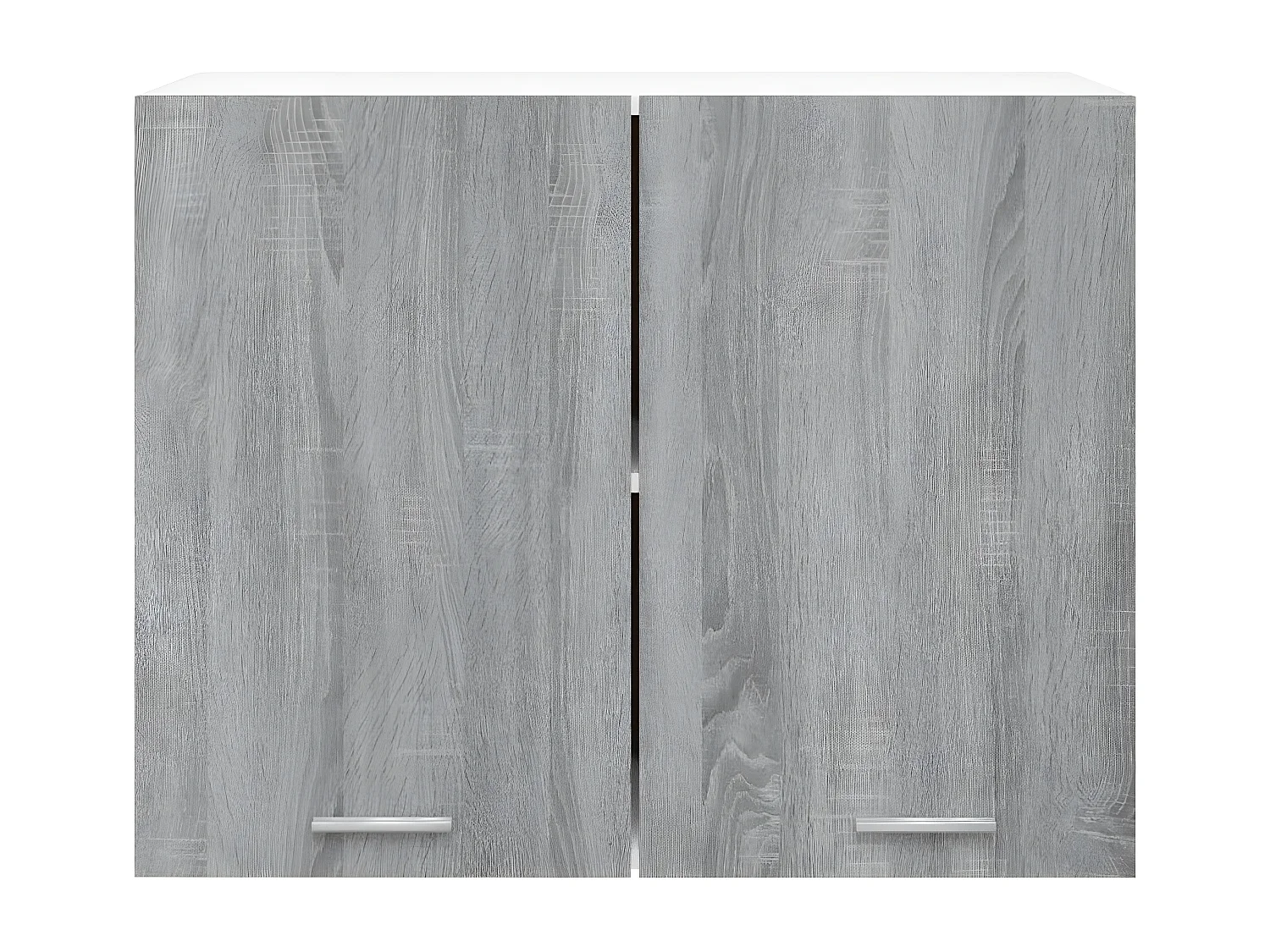 Hangkast 80x31x60 cm bewerkt hout grijs sonoma eikenkleurig BE989498