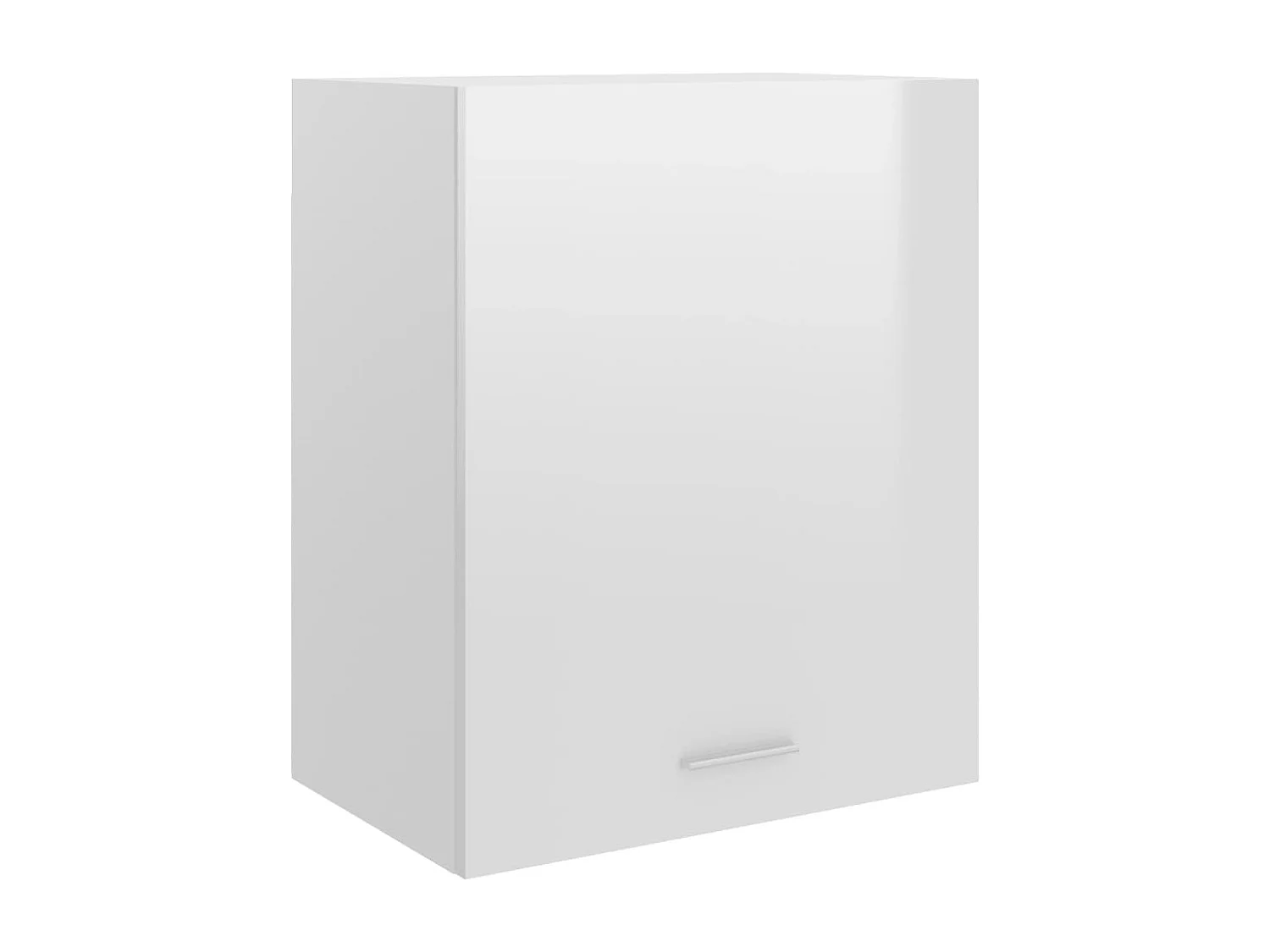 Armoire suspendue Blanc brillant 50x31x60 cm Bois d'ingénierie FR37861