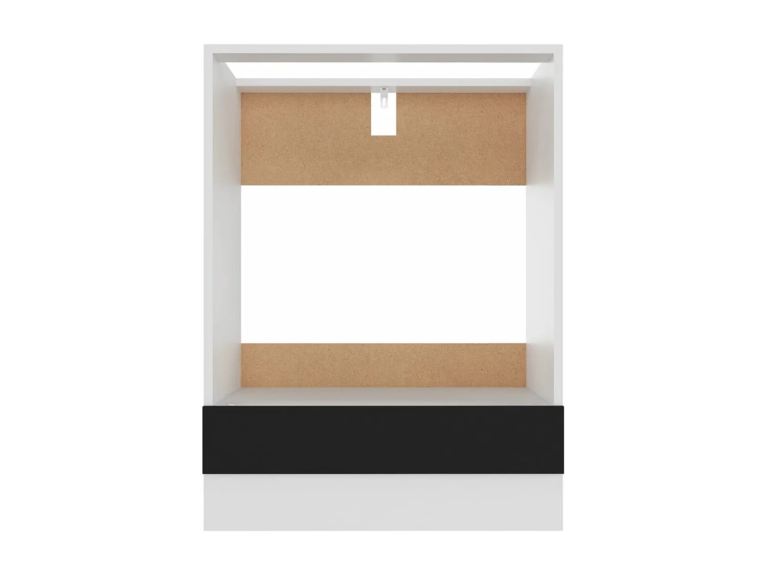 Armoire à four Noir 60x46x81,5 cm Bois d’ingénierie FR80229