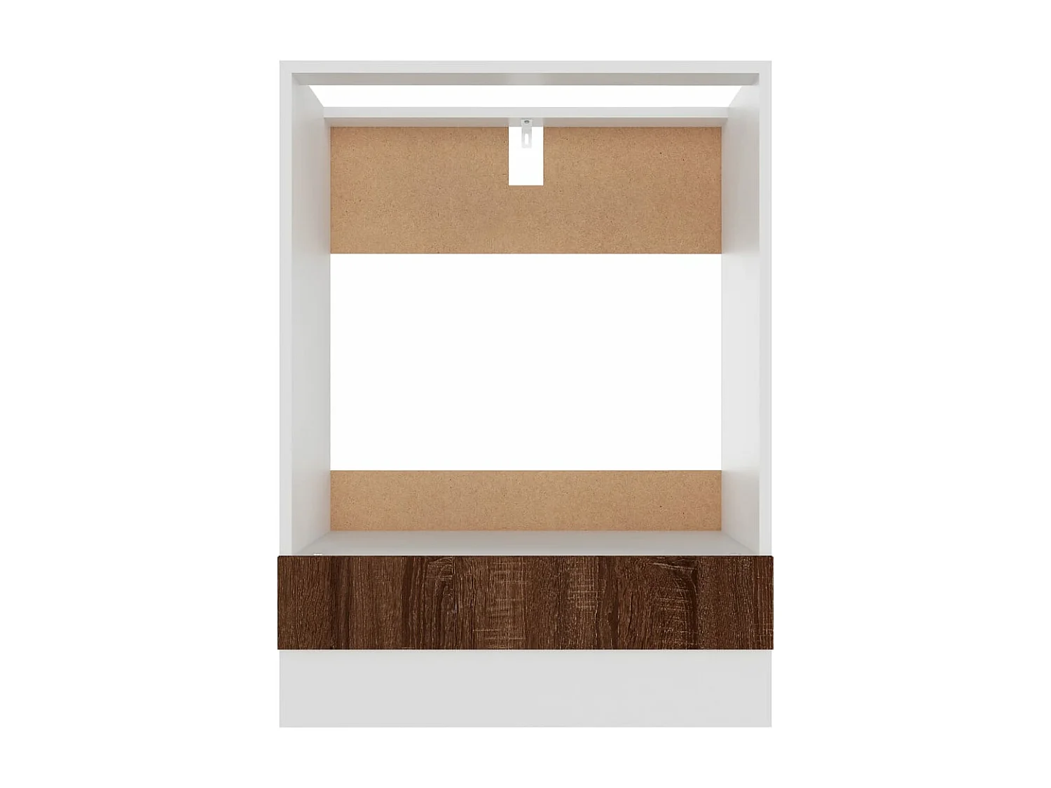 Armoire à four Chêne marron 60x46x81,5 cm Bois d'ingénierie FR46170