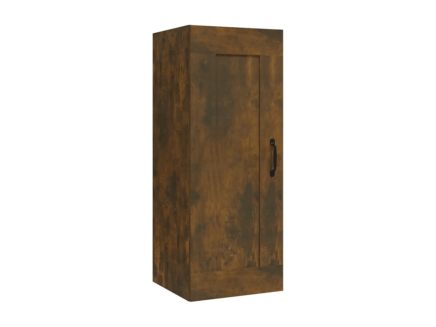 Wandkast 35x34x90 cm bewerkt hout gerookt eikenkleurig BE489288