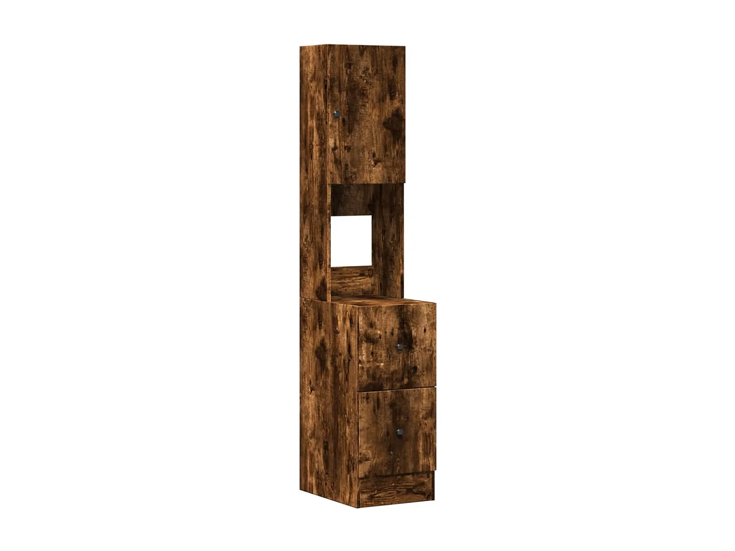 Caisson de cuisine chêne fumé 35x50x180 cm bois d'ingénierie FR33991