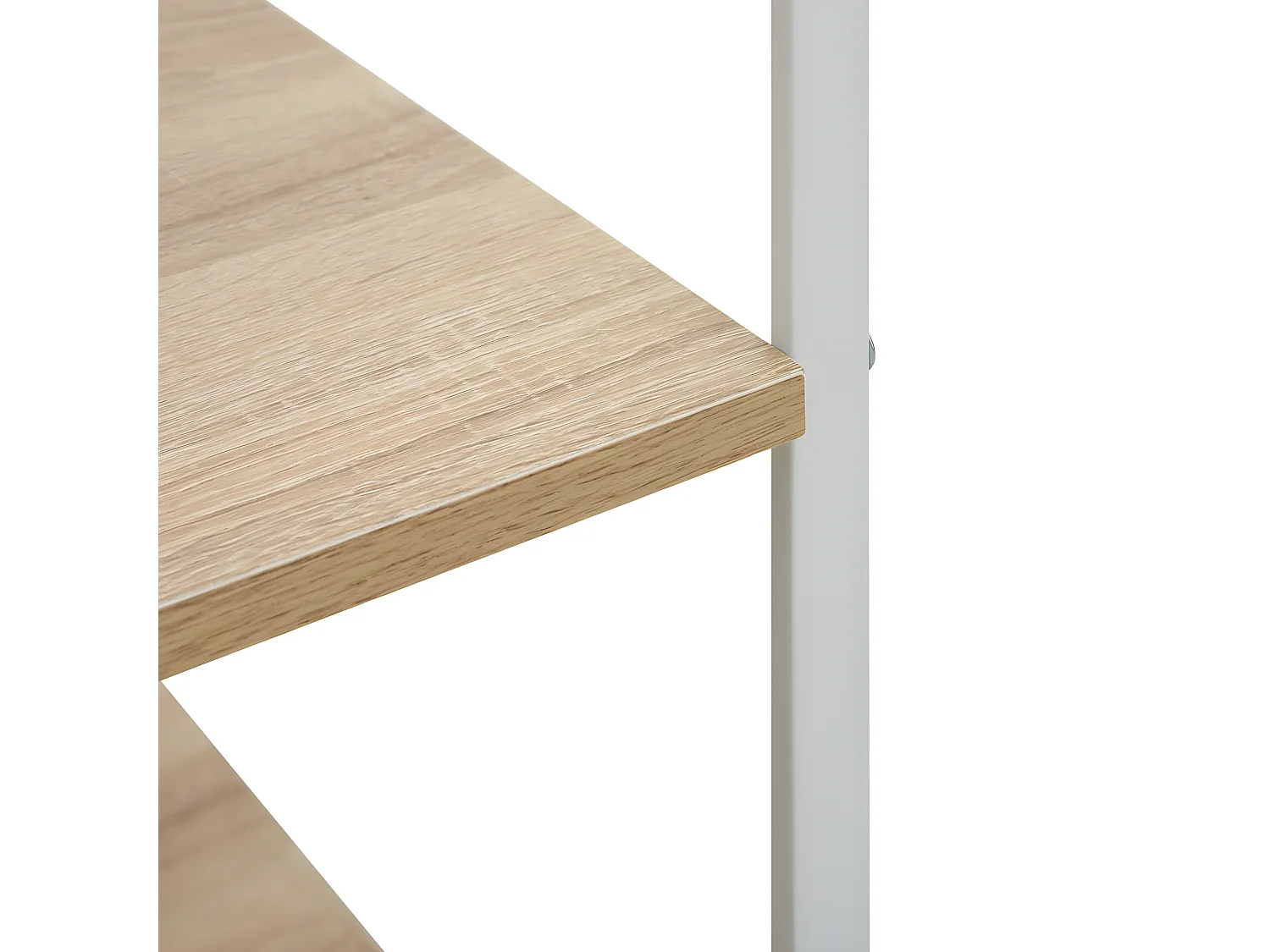 Magnetronkast 60x39,6x79,5 cm bewerkt hout wit en eikenkleurig BE127090