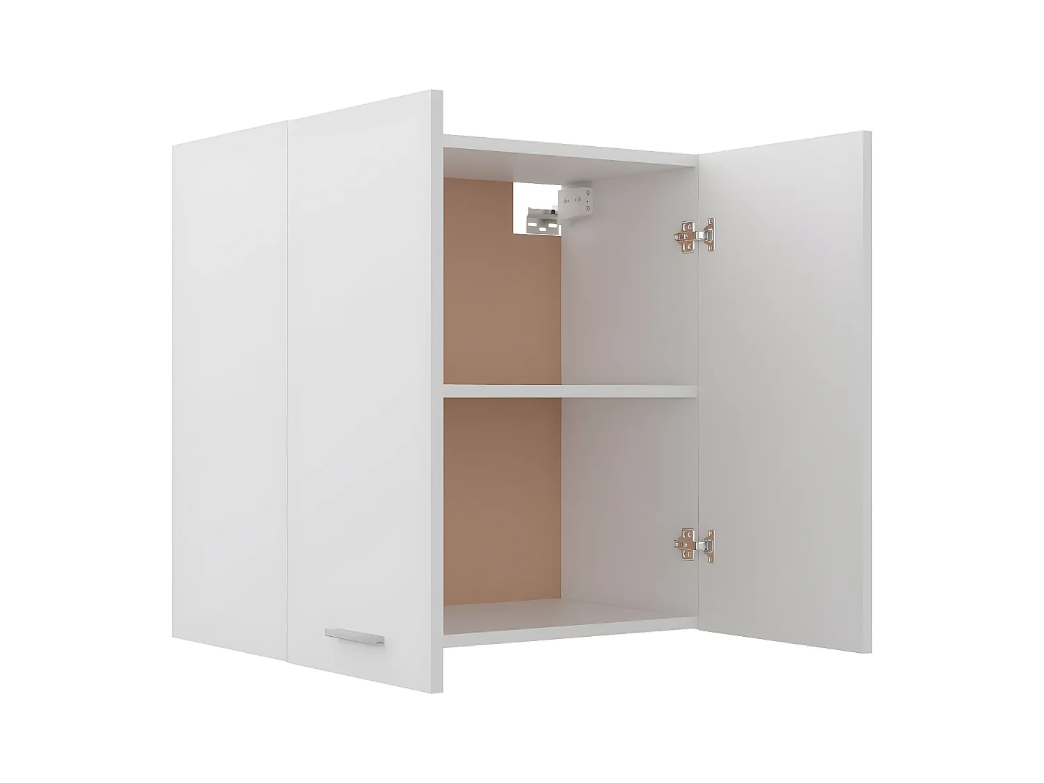 Armário de parede 60x31x60 cm derivados de madeira branco PT490545