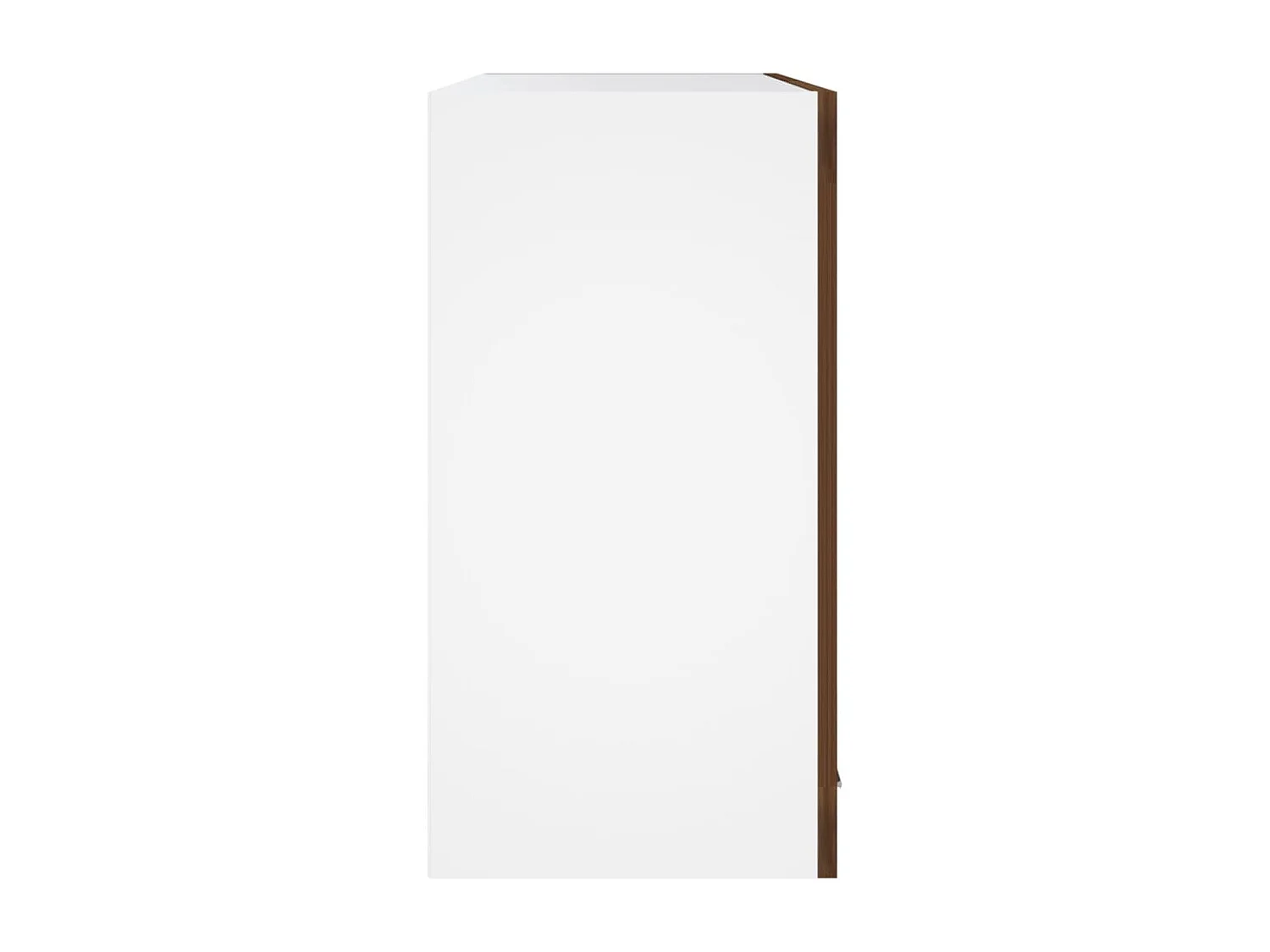 Vitrinekast hangend 60x31x60 cm bewerkt hout bruin eikenkleur BE127504