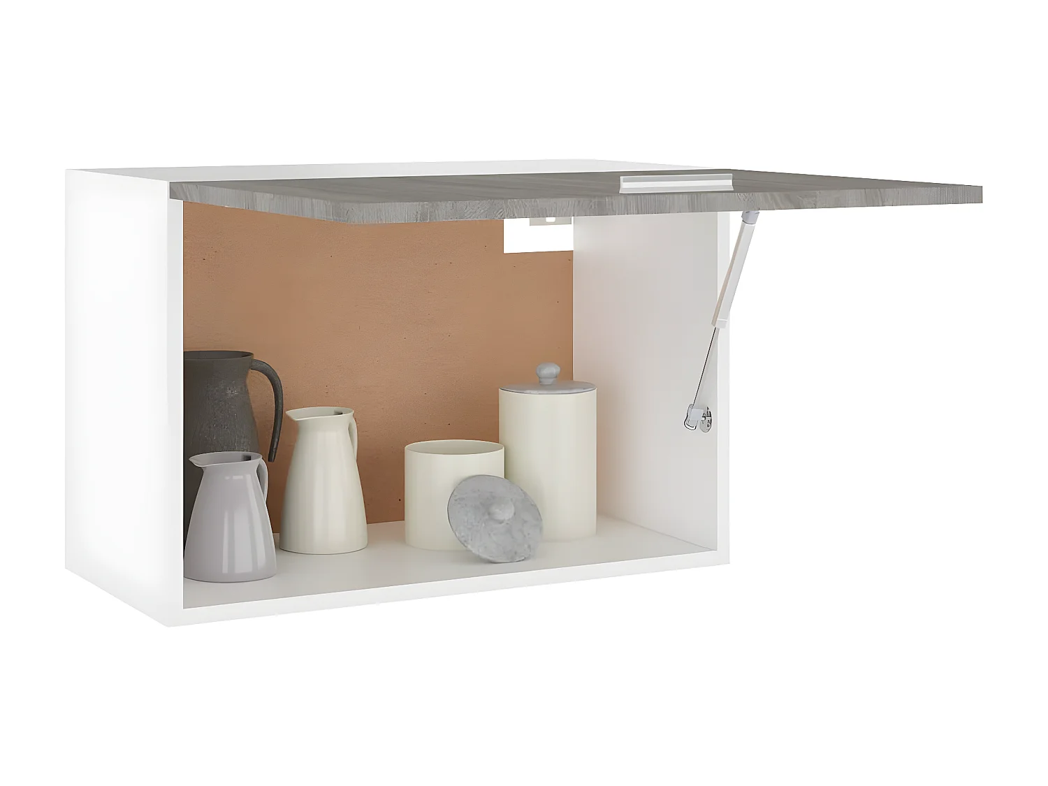 Armario colgante madera ingeniería gris Sonoma 60x31x40 cm ES942256