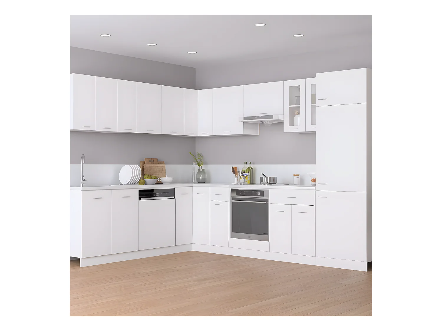 Armário de parede 60x31x40 cm derivados de madeira branco PT194640