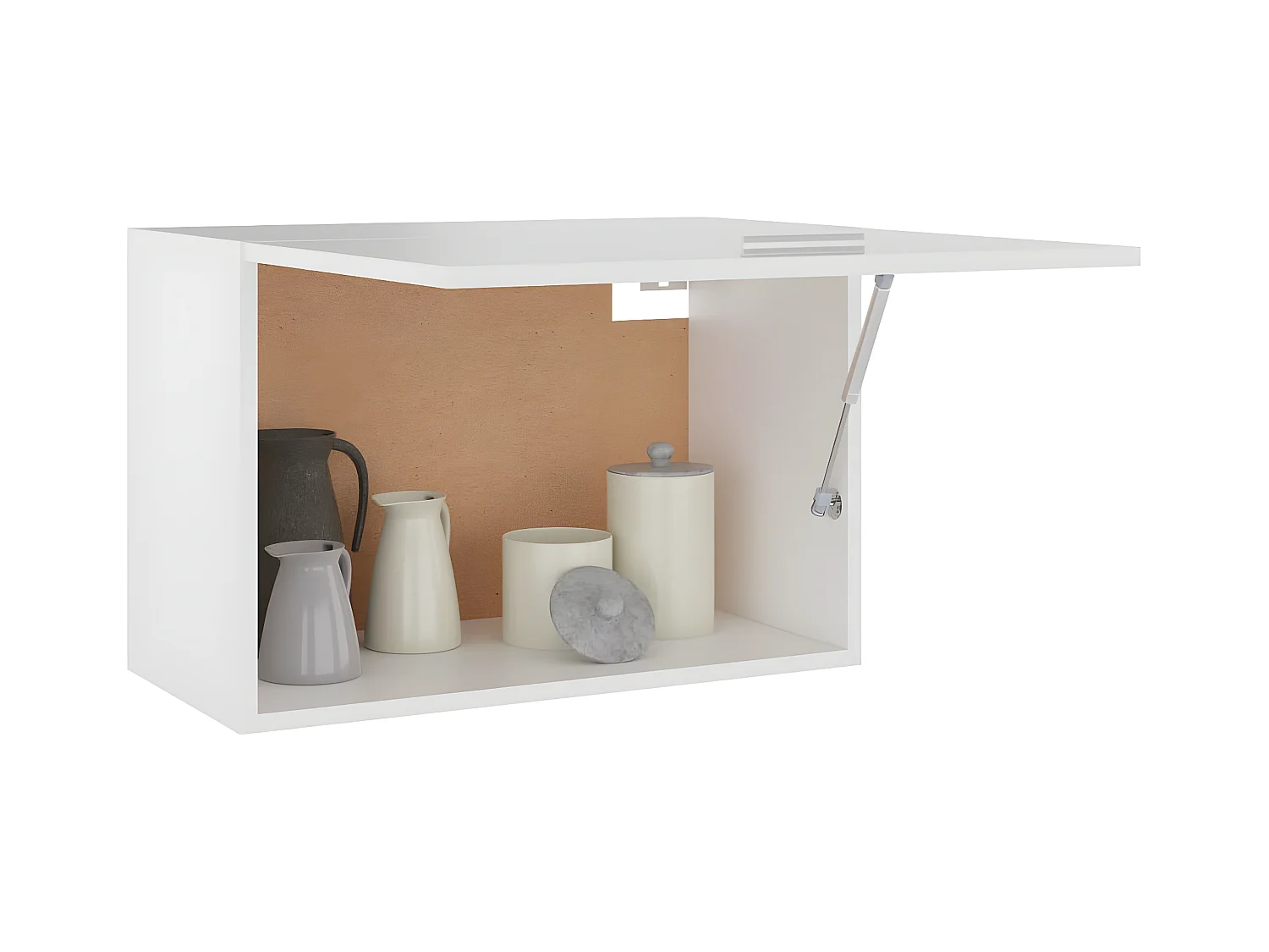 Armário de parede 60x31x40 cm derivados de madeira branco PT194640