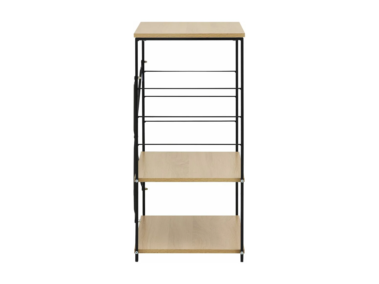 Armario microondas madera ingeniería negro roble 60x39,6x79,5cm ES765187