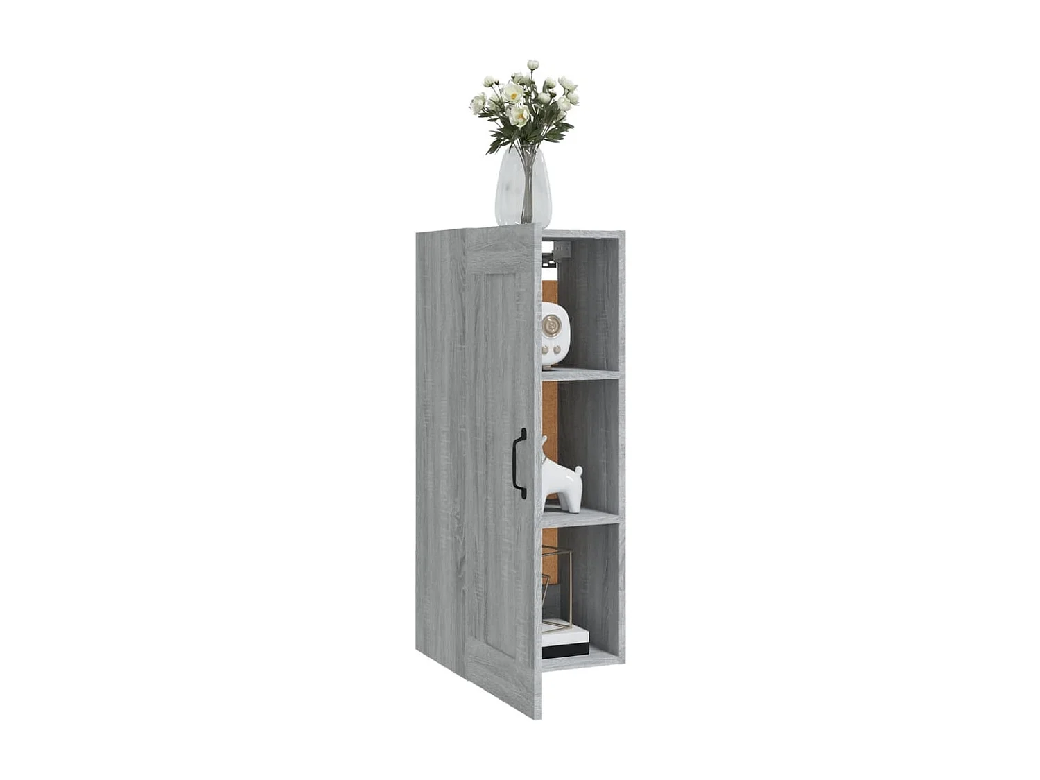 Armoire suspendue Sonoma gris 35x34x90 cm Bois d'ingénierie FR66502