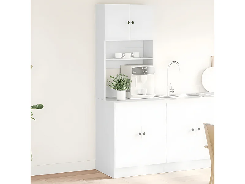 Caisson de cuisine blanc 60x50x180 cm bois d'ingénierie FR47421