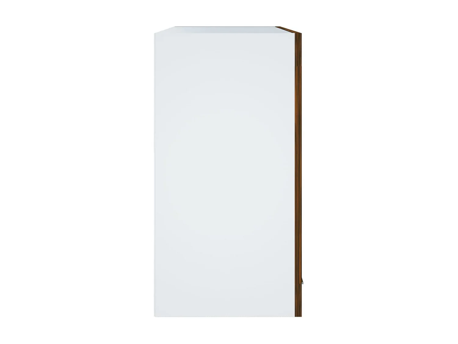 Wandkast hangend 60x31x60 cm glas en bewerkt hout gerookt eiken BE191784