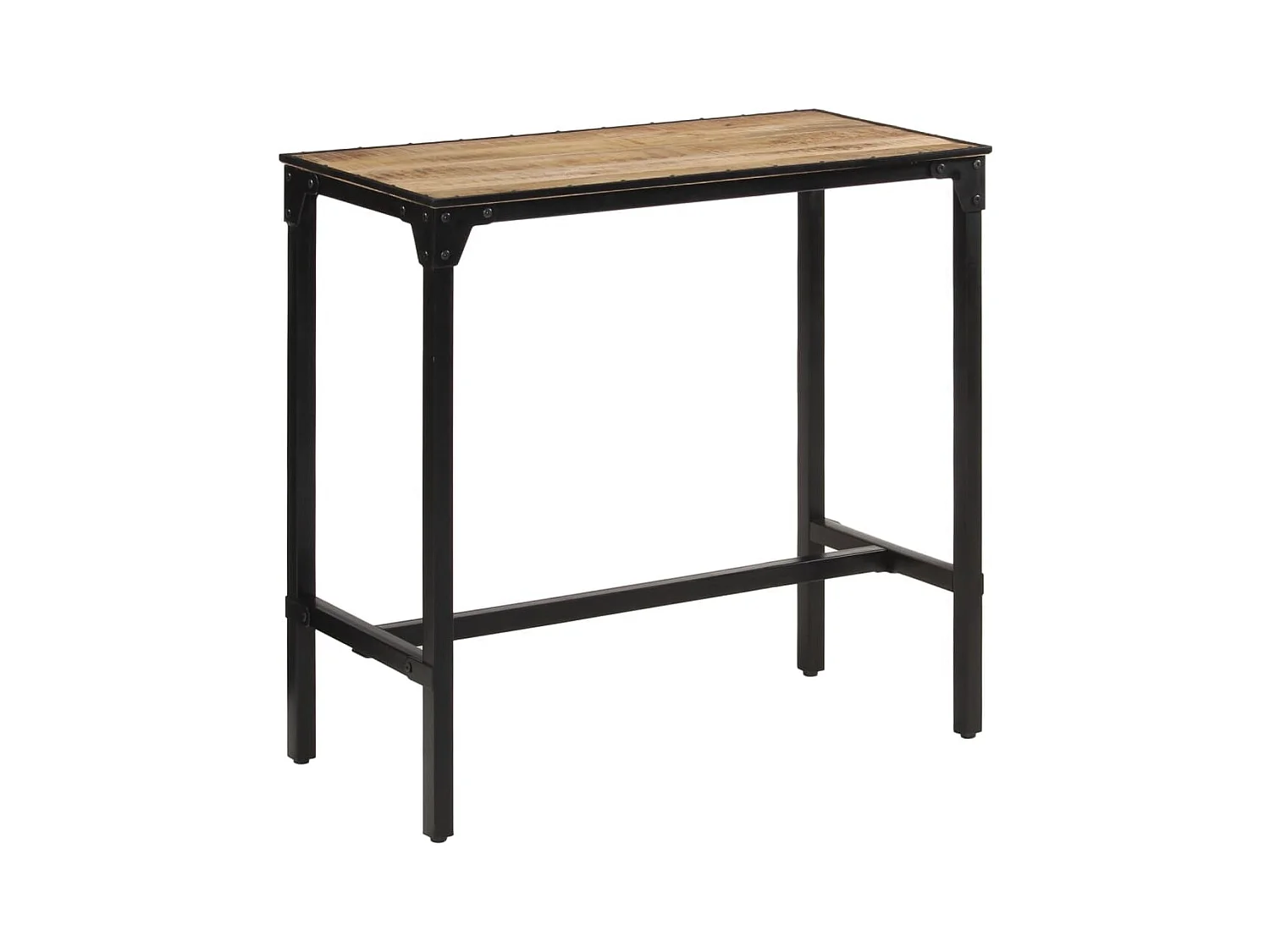 Meuble de bar 110x55x107 cm bois de manguier massif brut FR73090