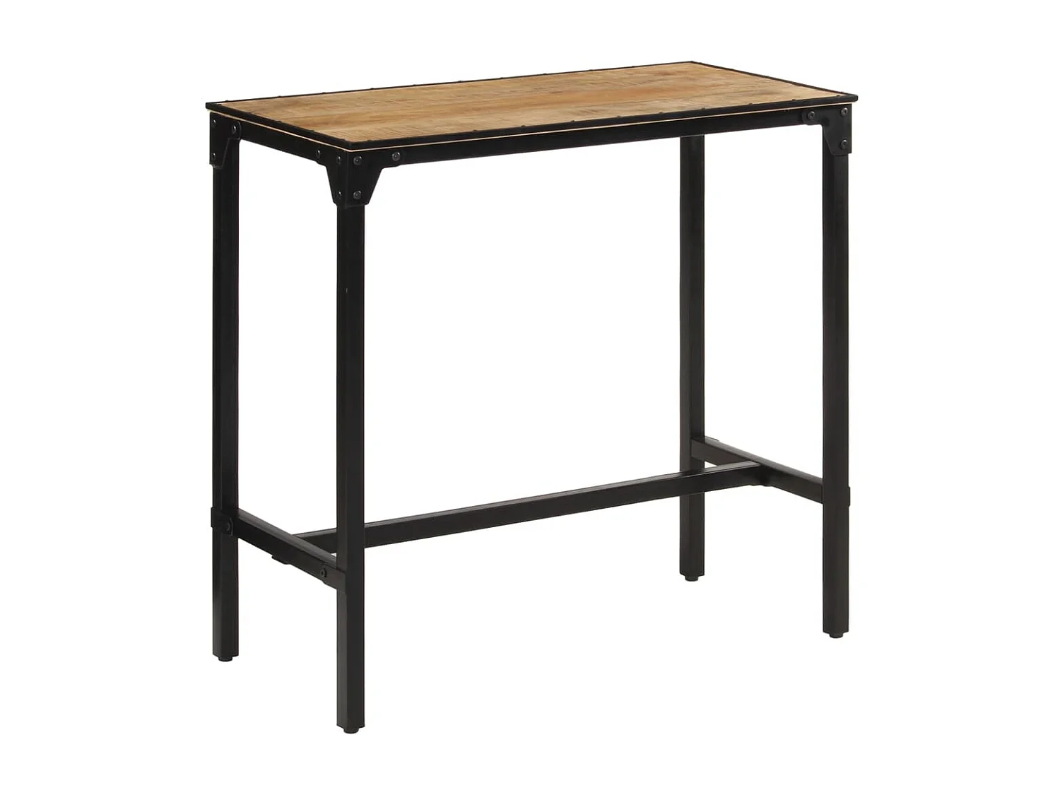 Mesa de bar 110x55x107 cm madeira de mangueira áspera maciça PT371393