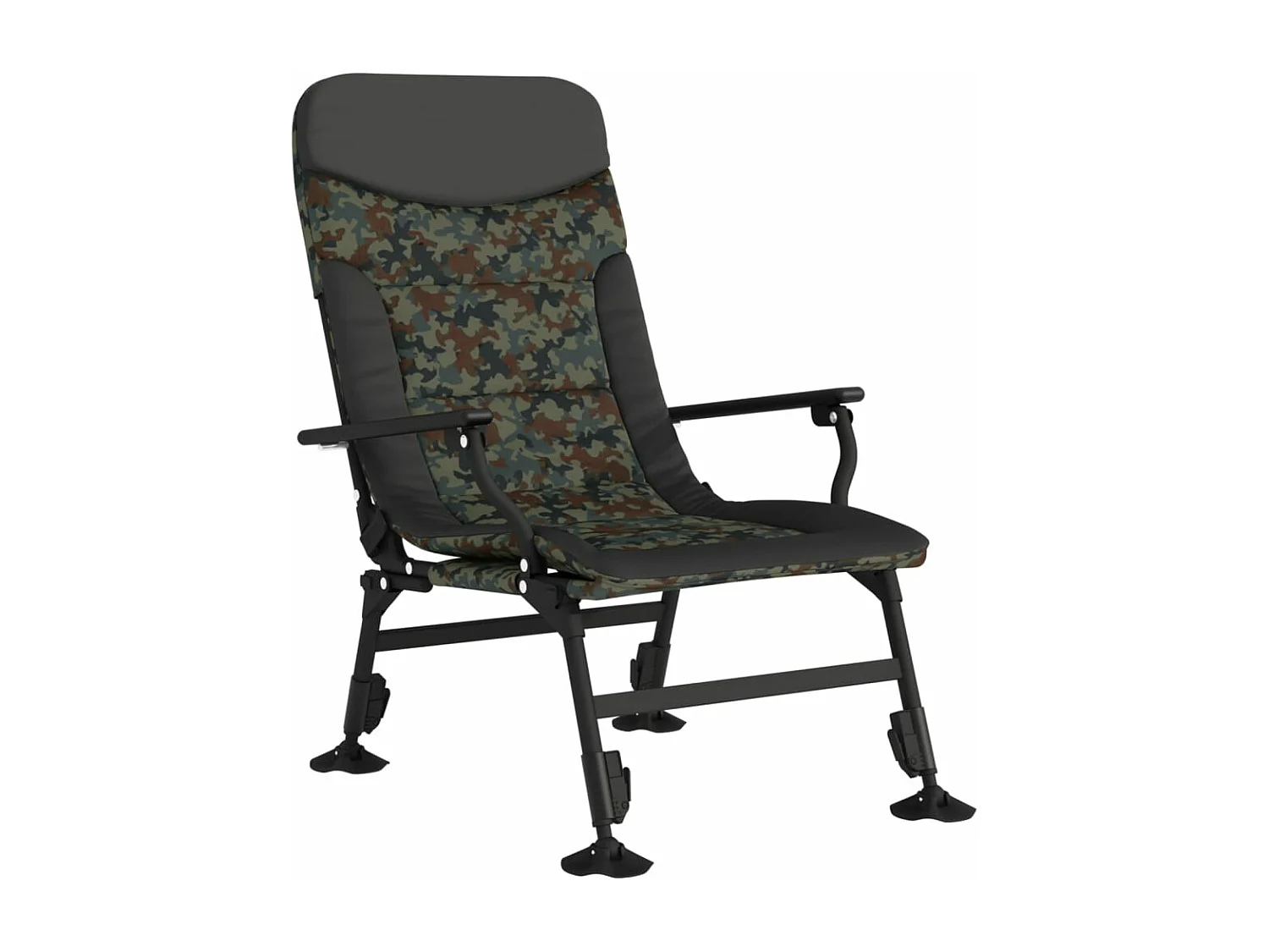 Chaise de pêche avec accoudoir pliable camouflage FR28214