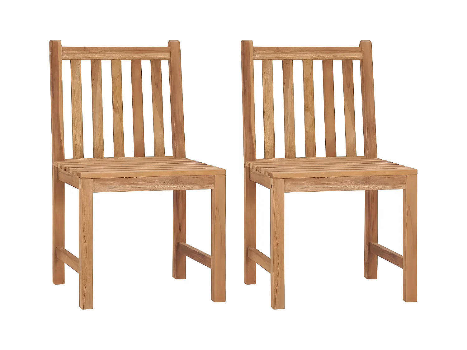 Tuinstoelen 2 st met kussens massief teakhout BE406475