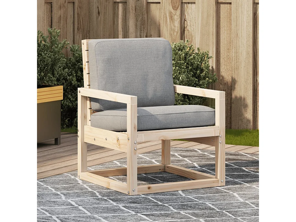 Chaise de jardin 57,5x63x76 cm bois de pin massif FR48436