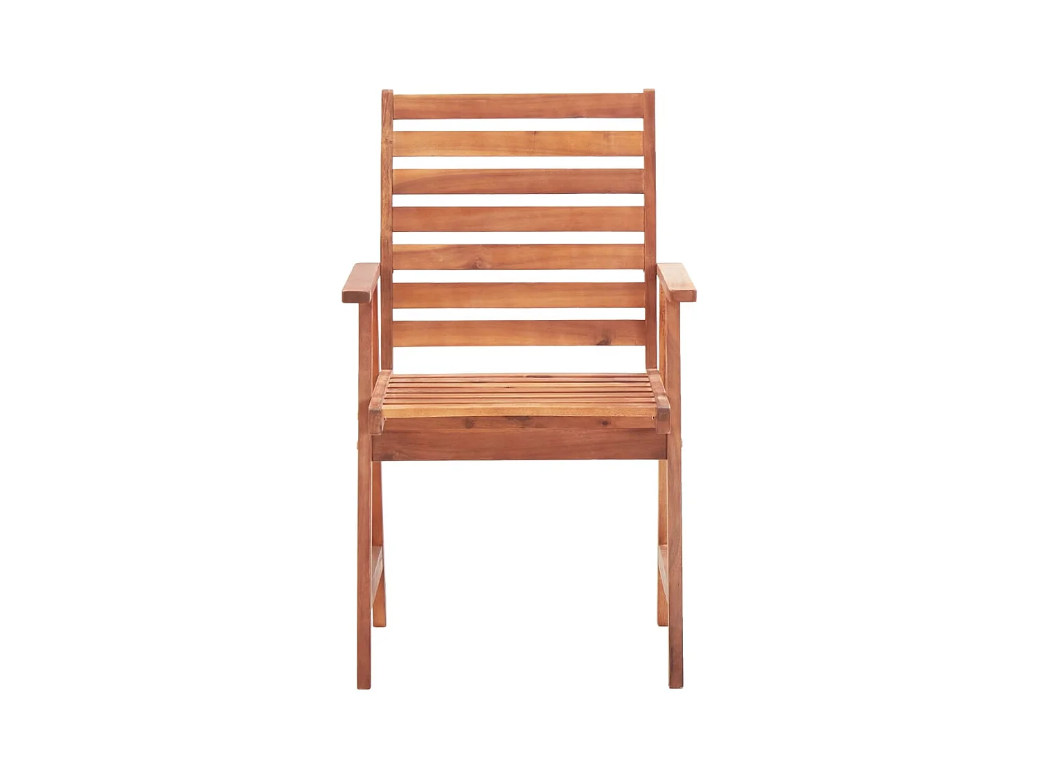 Juego de 3 Sillas comedor de jardín madera maciza acacia y cojines ES368076