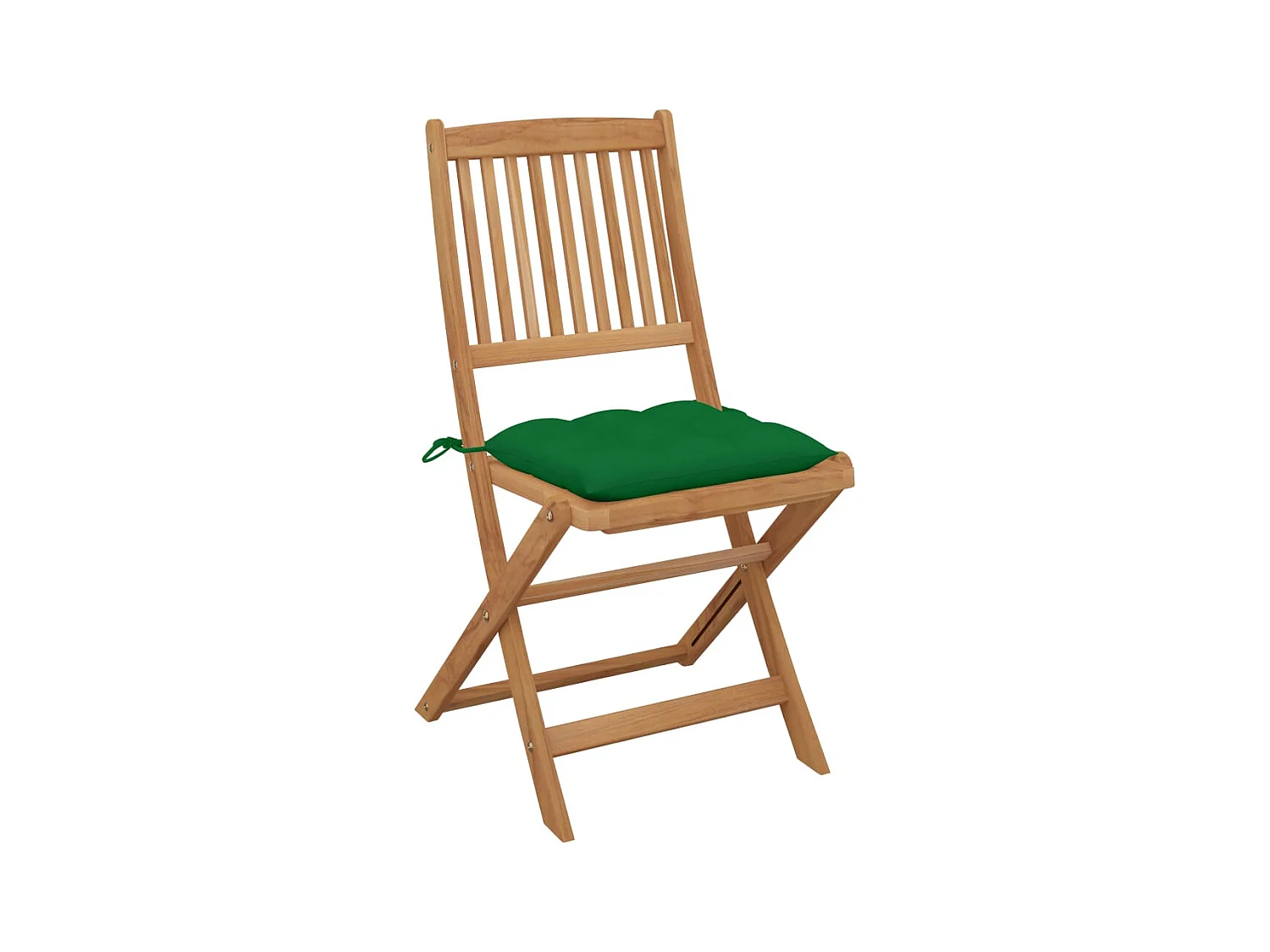 Lot de 6 Chaises pliables de jardin avec coussins Bois d'acacia FR75178