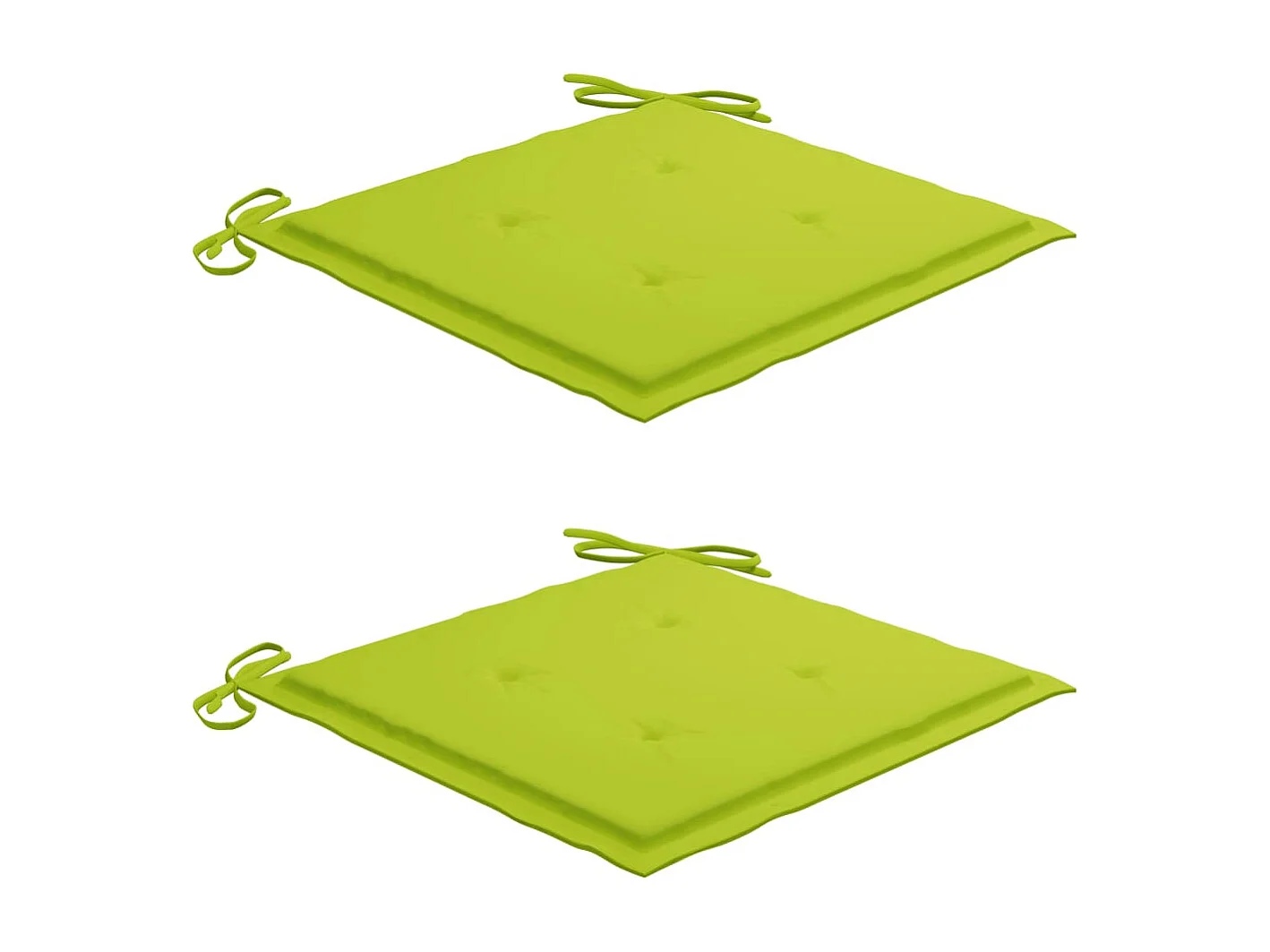 Silla mecedora de madera maciza teca con cojín verde brillante ES645849