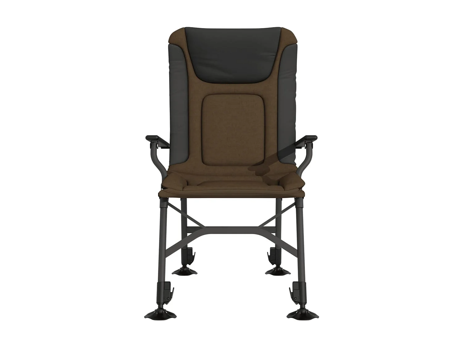 Chaise de pêche avec accoudoir pliable taupe FR32555