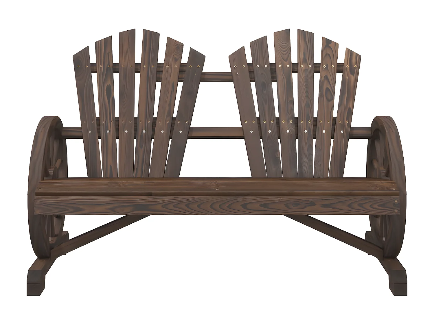 Chaise de jardin Adirondack 2 places bois de sapin massif FR20664