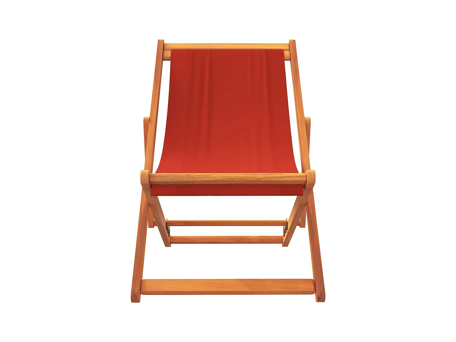 Juego de 2 Sillas de playa plegables tela rojo ES195340