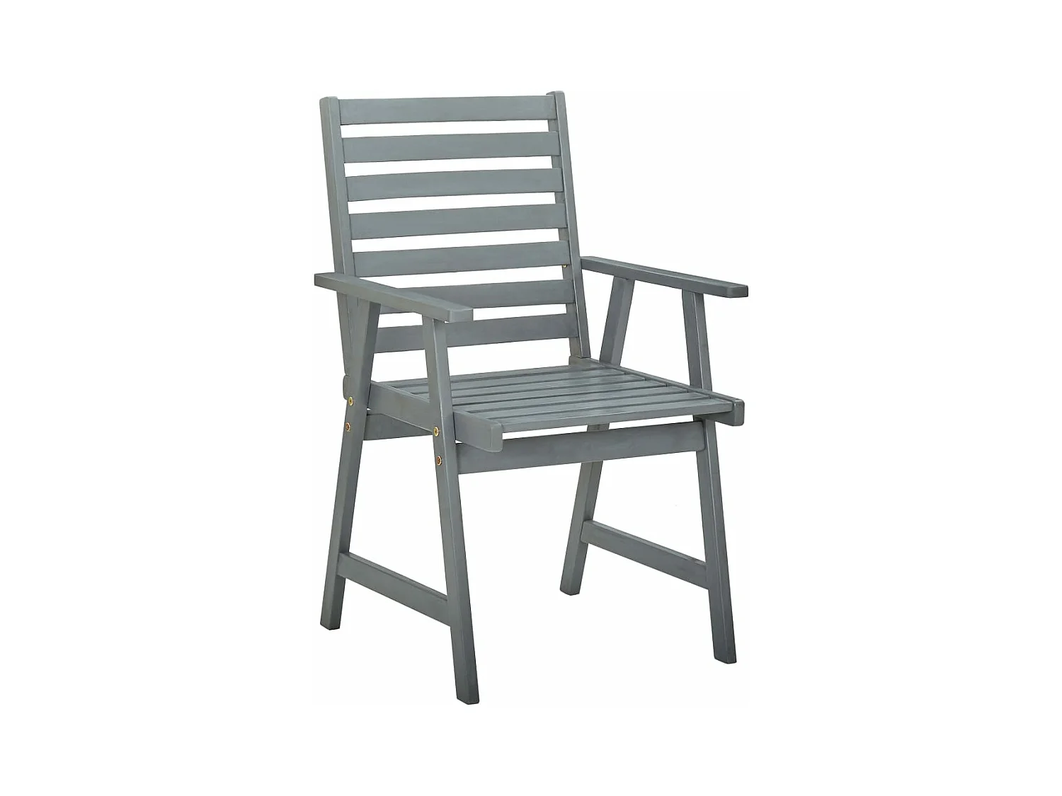 Lot de 2 Chaises à dîner de jardin avec coussins Acacia massif FR20461