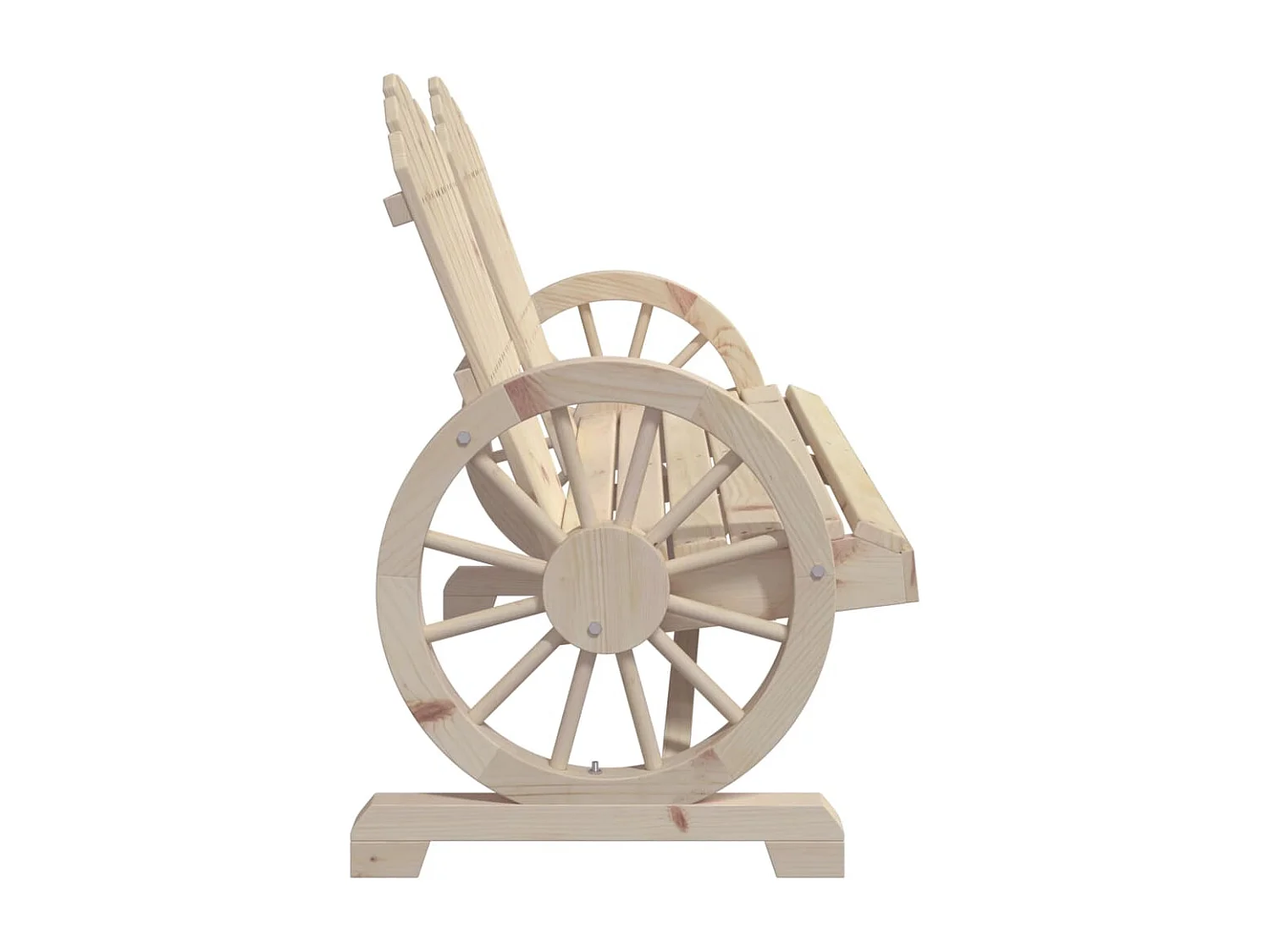 Cadeira de jardim Adirondack 2 lugares madeira de abeto maciça PT165865