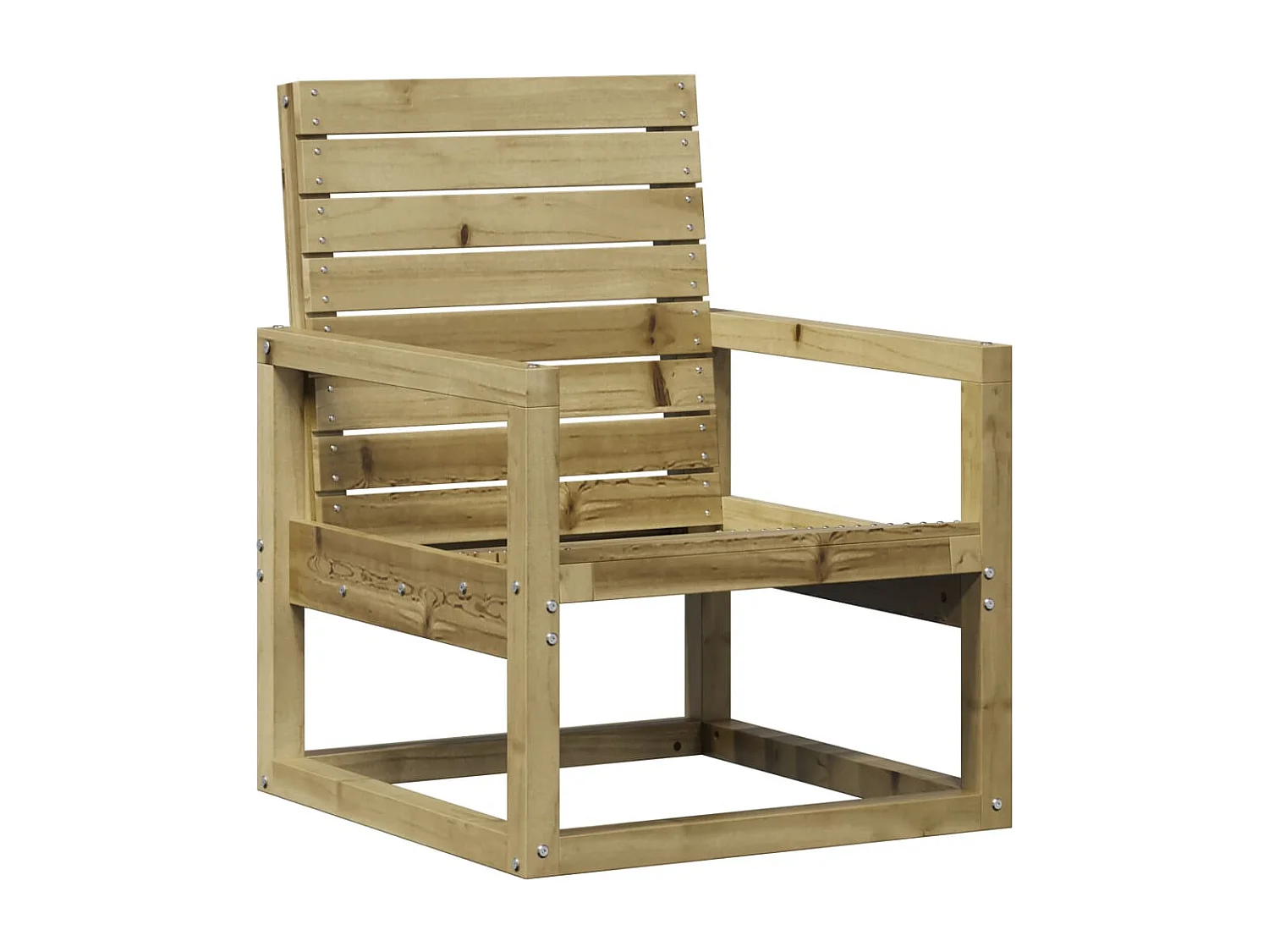 Chaise de jardin 57,5x63x76 cm bois de pin imprégné FR49579