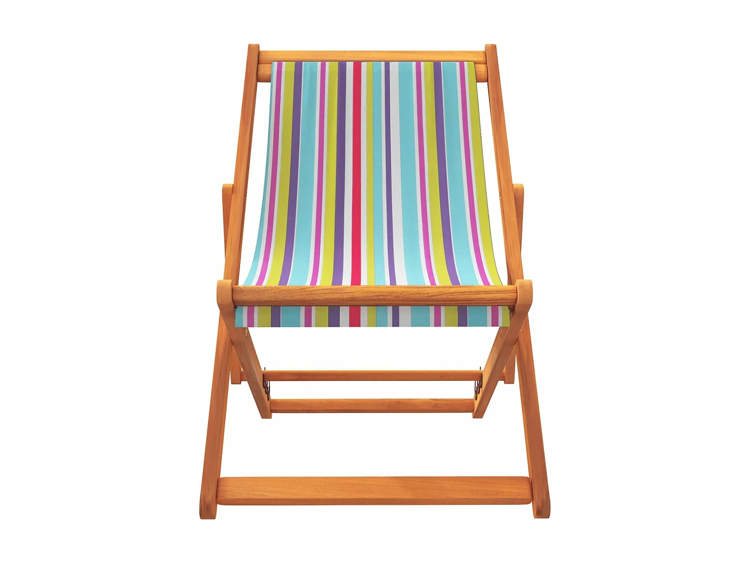 Lot de 2 Chaises de plage pliables multicolore tissu FR96596