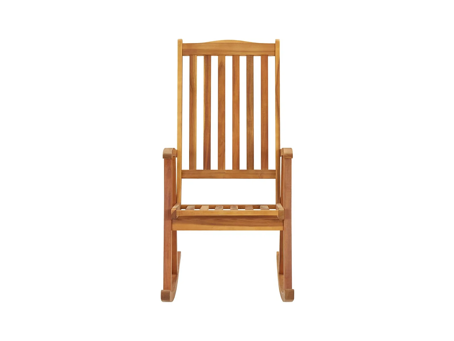 Chaise à bascule avec coussins Bois d'acacia massif FR12959