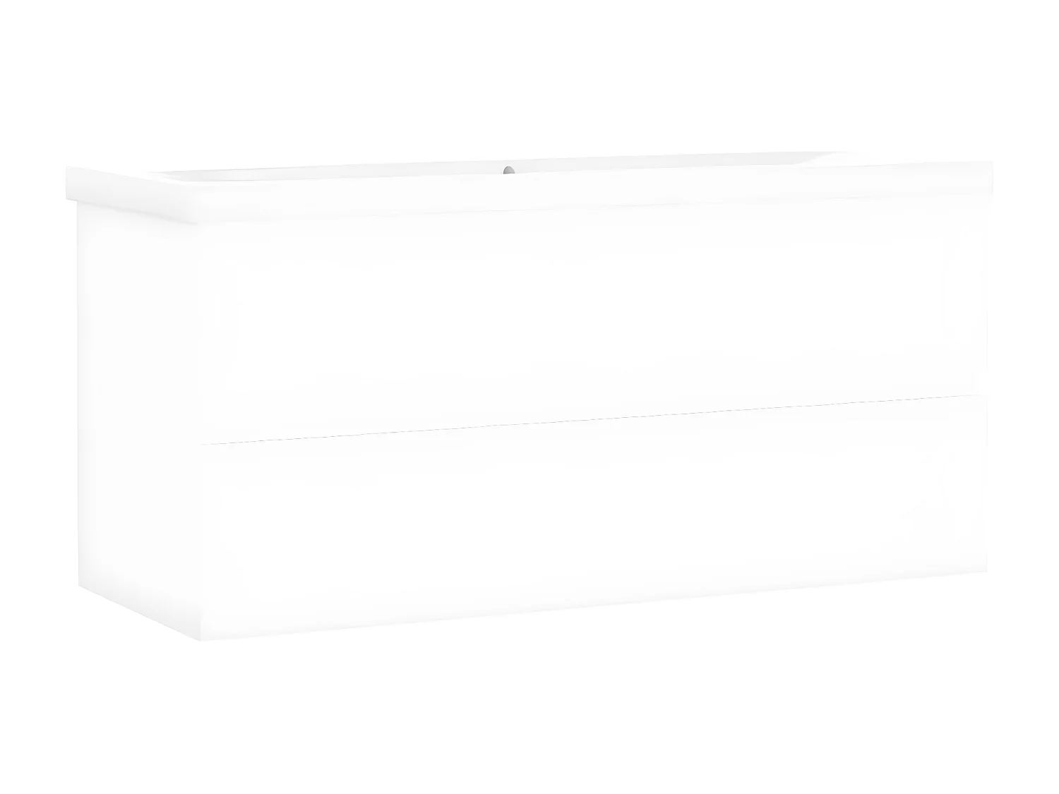 Mueble con lavabo madera de ingeniería blanco ES370934