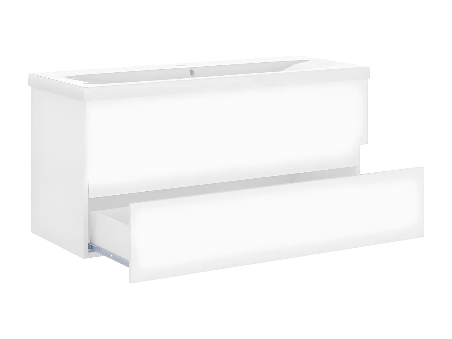 Mueble con lavabo madera de ingeniería blanco ES370934