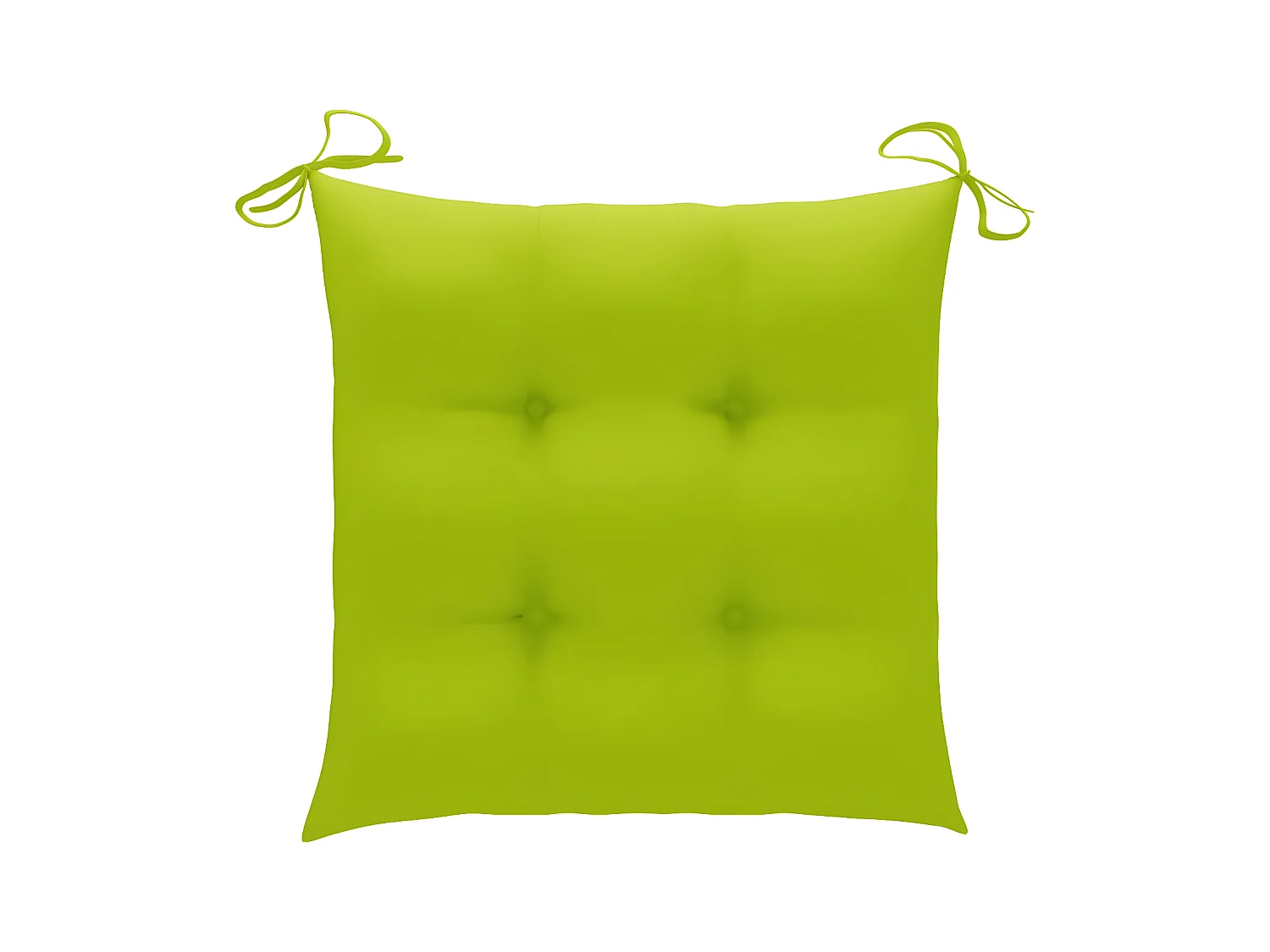 Lot de 3 Chaises de jardin avec coussins vert vif Bois de teck FR89278