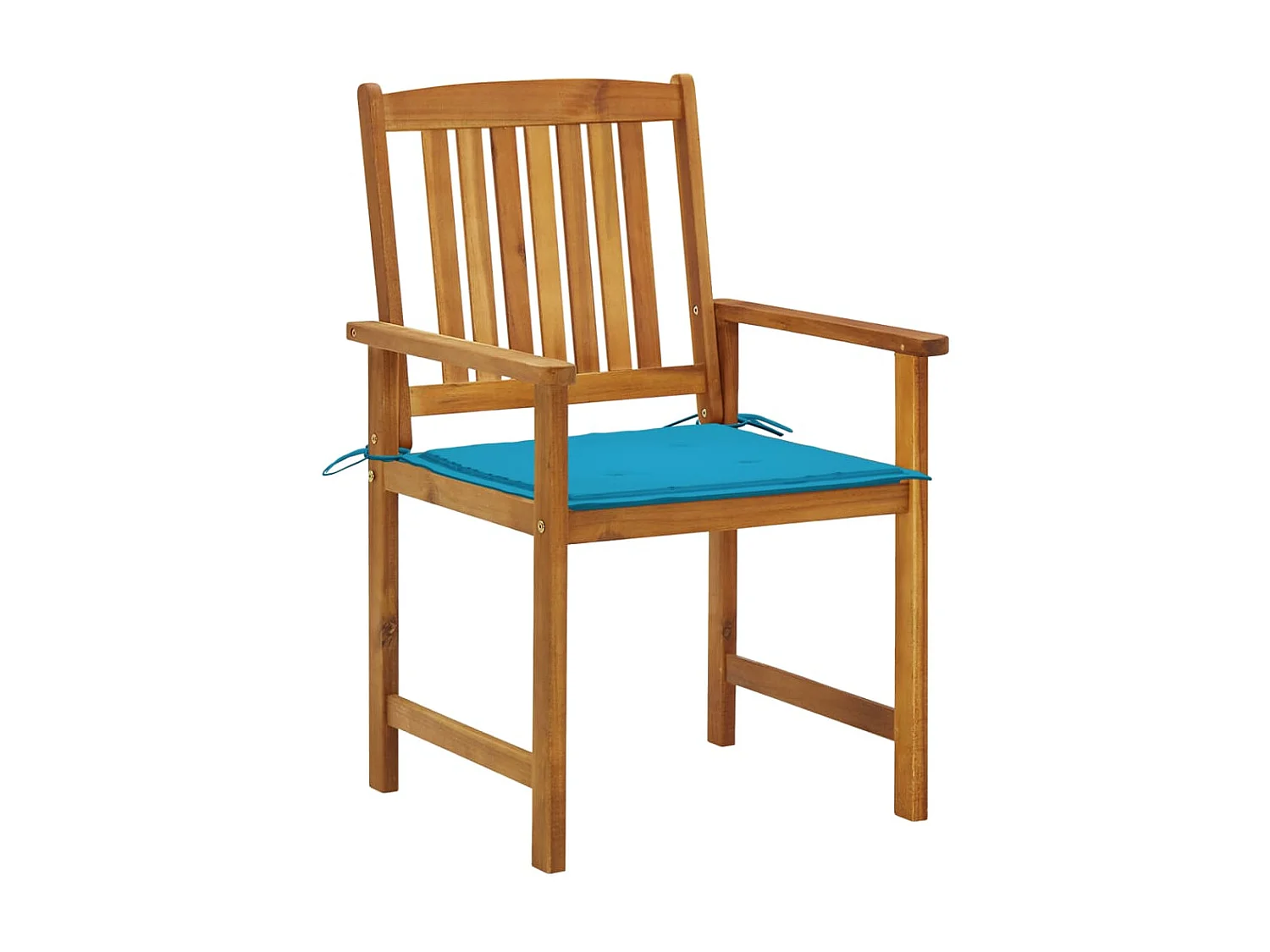 Tuinstoelen 2 st met kussens massief acaciahout BE677056