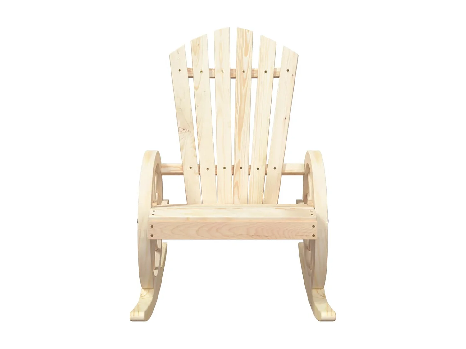 Juego de 2 Sillas mecedoras Adirondack madera maciza de abeto ES299594