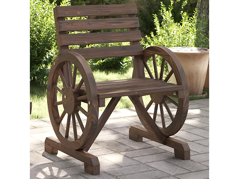 Cadeira de jardim 58x58x78,5 cm madeira de abeto maciça PT742374