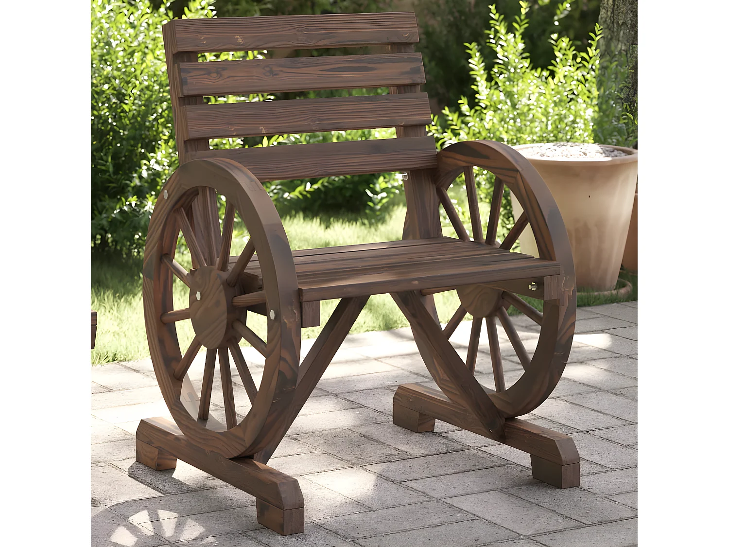 Chaises de jardin Bois de sapin massif FR58931