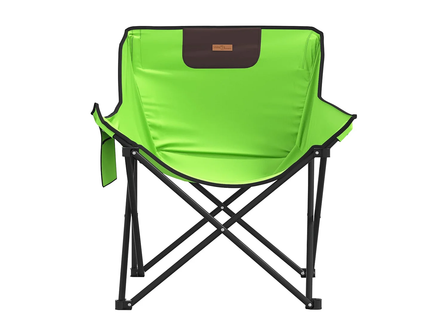 Cadeiras de campismo com bolso dobráveis 2 pcs verde PT489063