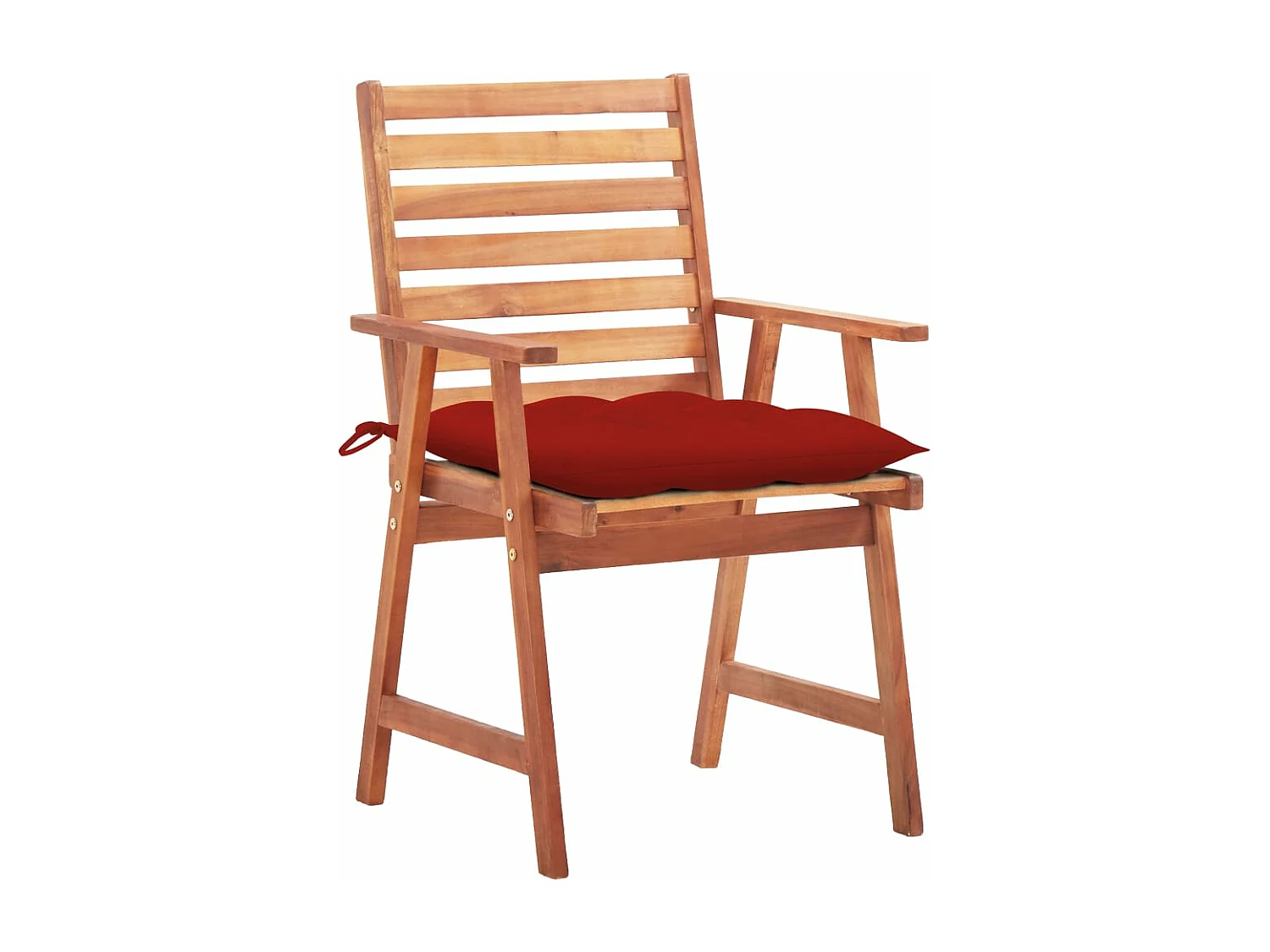 Tuinstoelen 2 st met kussens massief acaciahout BE854705