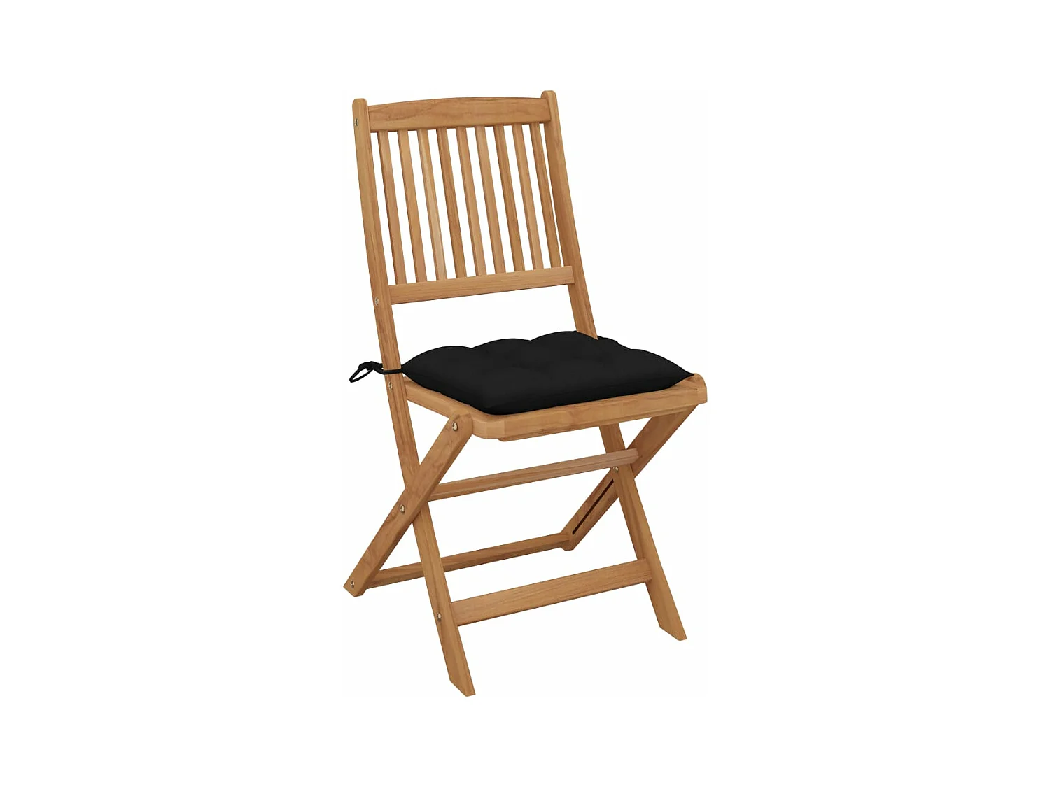 Cadeiras de jardim dobráveis c/ almofadões 6 pcs acácia maciça PT471453